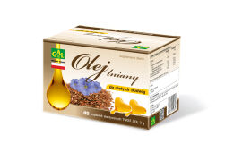 Olej lniany do diety dr Budwig 40 kaps.