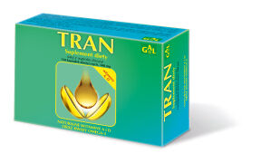 Tran 500 mg 150 kaps. LEKKO USZKODZONE OPAKOWANIE