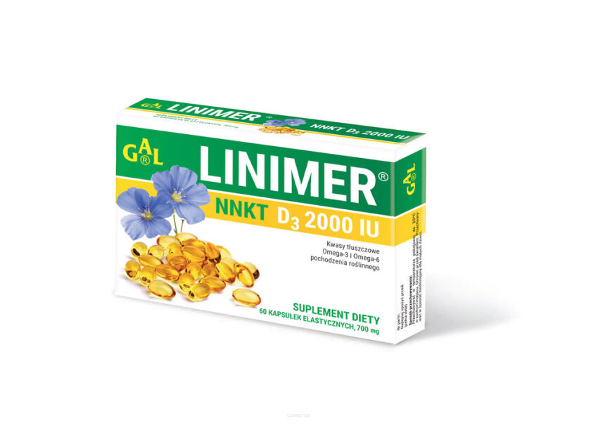 Linimer NNKT D3 2000 IU 60 kapsułek