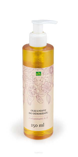 Olej lniany do demakijażu z witaminami A i E 250 ml